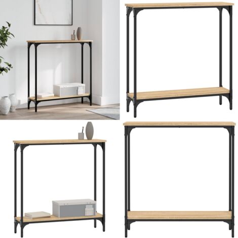 Tavolo Consolle Rovere Sonoma 75x22,5x75 cm Legno Agglomerato - Tavolo ingresso - Tavolo da soggiorno