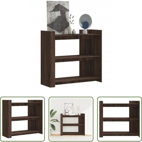 Tavolo consolle -  Tavolino Consolle Rovere Marrone 100x35x90 cm Legno Multistrato