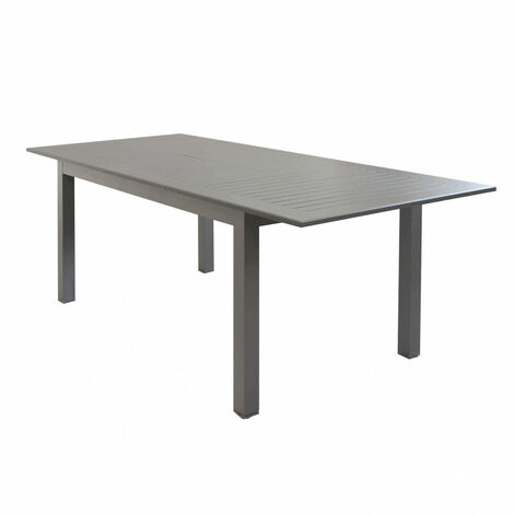 Tavolo Cuba Allungabile 150/210x90x75 h cm in Alluminio Taupe