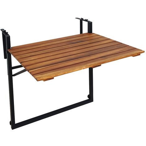 Tavolo da balcone SenS-Line Bono - Acacia - 57x43x60 cm