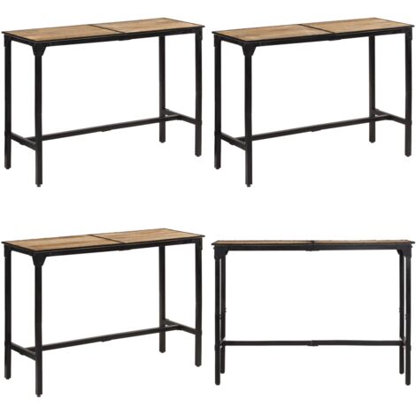Tavolo da Bar 150x55x107 cm in Legno Grezzo Massello di Mango - Tavolo in legno - Legno massello mango