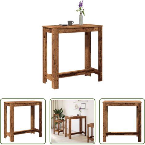 Tavolo da bar antico - Tavolo da Bar Legno Antico 102x50x103,5 cm in Legno Multistrato