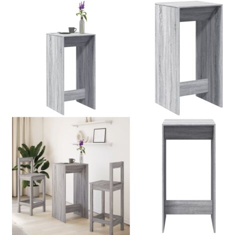 Tavolo da Bar Grigio Sonoma 51x50x103,5 cm in Legno Multistrato - Tavolo in legno - Tavolo da pranzo