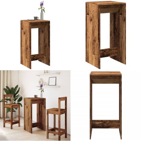 Tavolo da Bar Legno Antico 51x50x103,5 cm in Legno Multistrato - Tavolo da bar antico - Tavolo da bar multistrato
