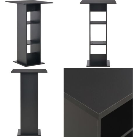 Tavolo da Bar Nero 60x60x110 cm - Tavolo da pranzo - Tavolo in legno