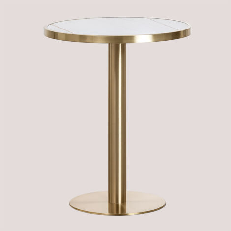 Tavolo da bar rotondo in gres (Ø60 cm) Manhattan SKLUM            