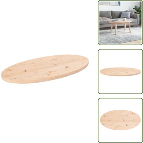 Tavolo da bar - vidaXL Piano del tavolo 70x35x2,5 cm in legno massello di pino ovale - Tavolo per ristorante