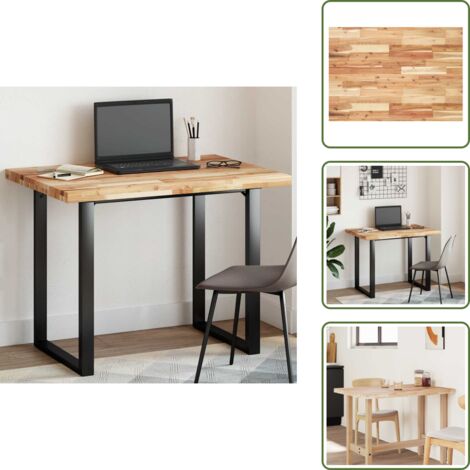 Tavolo da bar - vidaXL Piano Tavolo Rettangolare 100x70x4cm Legno Massello di Acacia - Tavolino