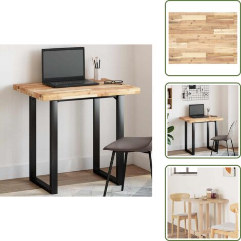 Tavolo da bar - vidaXL Piano Tavolo Rettangolare 80x60x4cm in Legno Massello di Acacia - Tavolino