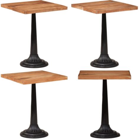 Tavolo da Bistrot 60x60x76 cm in Legno Massello di Acacia - Tavolo da bistro in acacia - Tavolo in legno massello