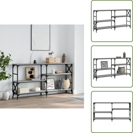 Tavolo da corridoio - vidaXL Tavolo Consolle Grigio Sonoma 150x29x76,5 cm Legno Multistrato - Tavolo in legno multistrato