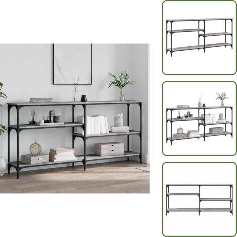 Tavolo da corridoio - vidaXL Tavolo Consolle Grigio Sonoma 160x29x75 cm in Legno Multistrato - Tavolo in legno multistrato