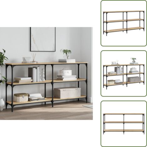 Tavolo da corridoio - vidaXL Tavolo Consolle Rovere Sonoma 150x29x75 cm in Legno Multistrato - Tavolo in legno multistrato