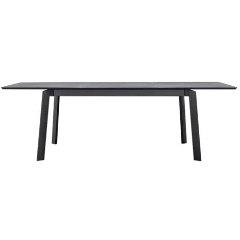 tavolo da esterno allungabile solaria "san donato" in alluminio antracite 160/240x102x75 cm