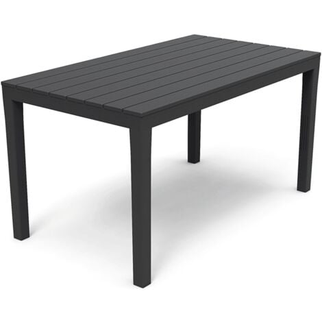 IPAE PROGARDEN tavolo da esterno "sumatra" in polipropilene antracite 138x78x72h cm