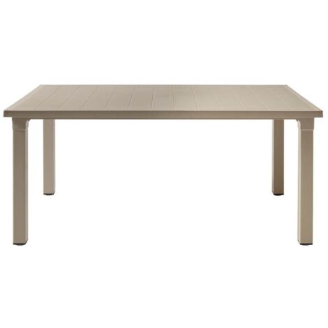 Tavolo da esterno tortora 170x100x75H cm Ercole Scab