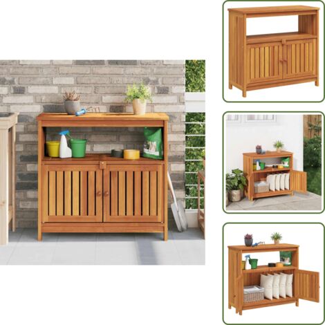 Tavolo da esterno - vidaXL Tavolo Consolle da Giardino 80x35x75 cm Legno Massello Acacia - Tavolo da interno