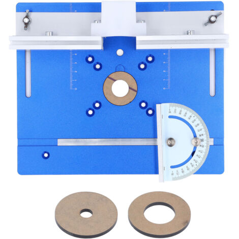 Tavolo da fresatura pieghevole con piastra di inserimento blu - per fresatura, intaglio e fresatura