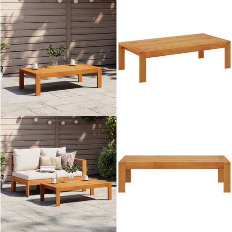 Tavolo da Giardino 100x50x27 cm in Legno Massello di Acacia - Tavolo da giardino in acacia - Tavolo da giardino robusto