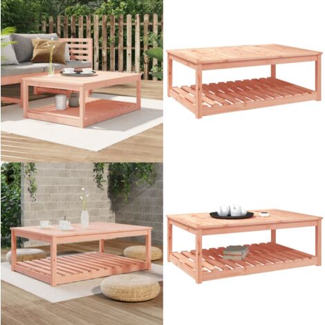 Tavolo da Giardino 121x82,5x45 cm in Legno Massello di Douglas - Tavolo da patio - Tavolo in legno massello