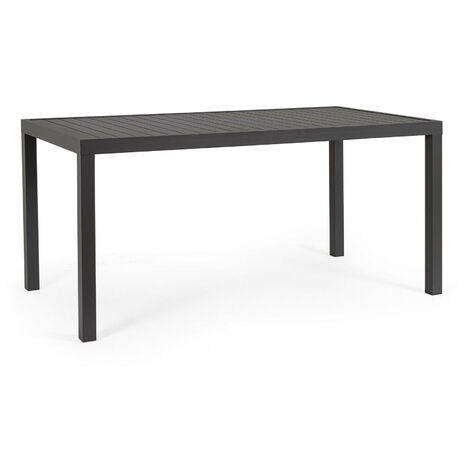 Tavolo da Giardino 150x80x75 cm in Alluminio Hilde Antracite