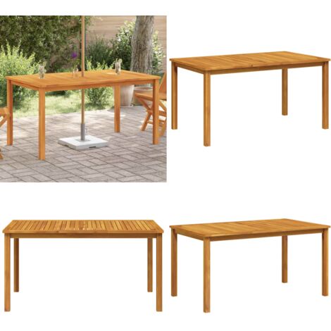 Tavolo da Giardino 150x90x74 cm in Massello di Acacia - Tavolo in legno - Tavolo da pranzo all'aperto
