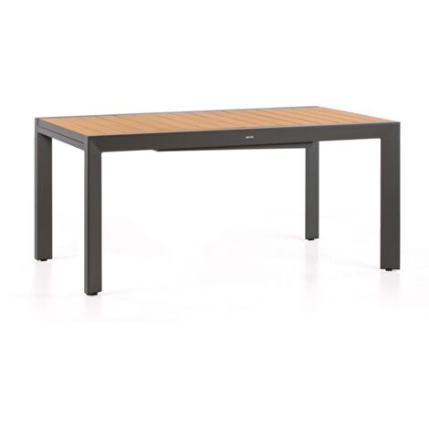 Tavolo da giardino 160/260x100x075, grigio -Olbia