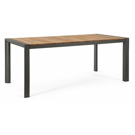 Tavolo da Giardino 180x90x75 cm in Alluminio Cameron Antracite