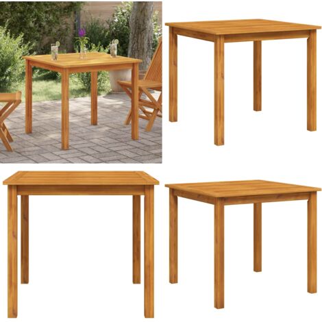 Tavolo da Giardino 85x85x74 cm in Legno Massello di Acacia - Tavolo in legno - Tavolo da pranzo all'aperto