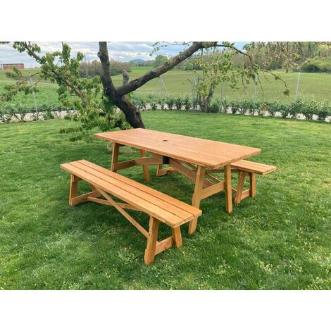 Tavolo giardino legno panche