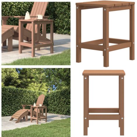 Tavolo da Giardino Adirondack Marrone 38x38x46 cm HDPE - Tavolo da patio - HDPE