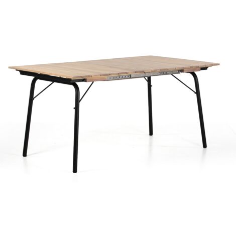 Tavolo da giardino allungabile 160-200x90cm in legno - Santorini
