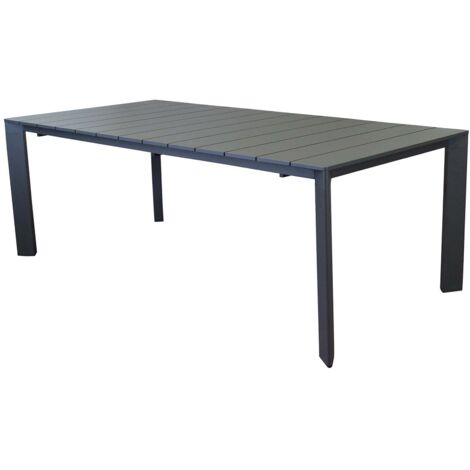 tavolo da giardino allungabile elica garden "sacramento" in alluminio bianco 165/215x85x75 cm