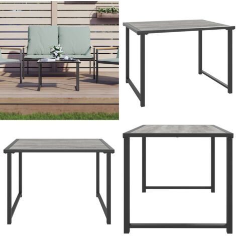 Tavolo da Giardino Antracite 55x40x37 cm Acciaio - Tavolo da esterno - Tavolo in acciaio