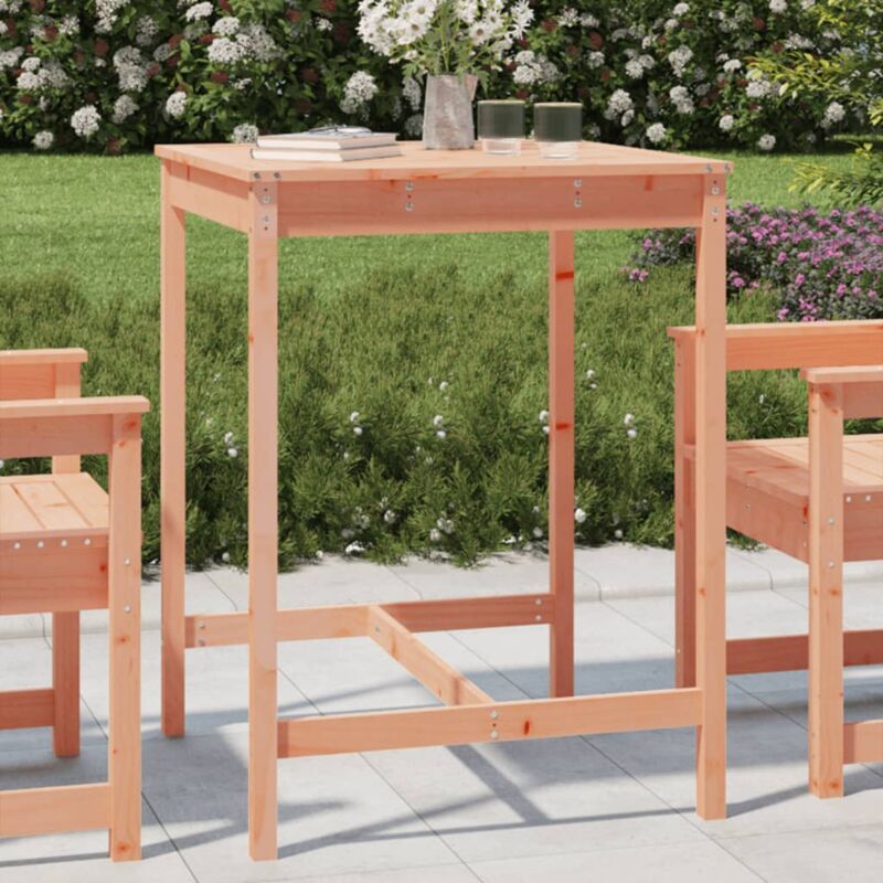 Jinlefu - Tavolo da Giardino, Tavolo da Balcone 82,5x82,5x110cm in Legno Massello di Douglas vidaXL 7170