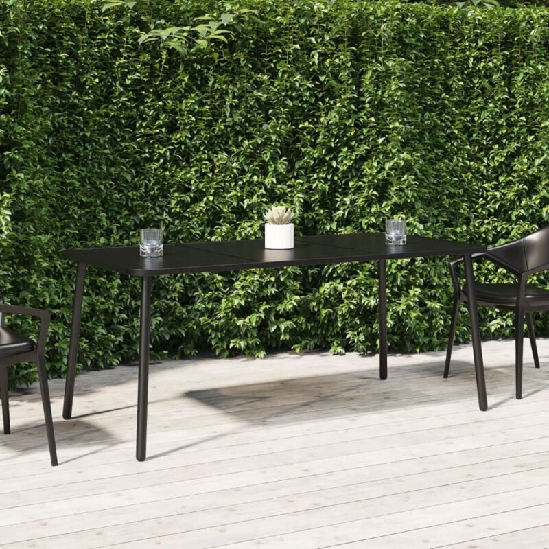 Tavolo da Giardino, Tavolo da Balcone Antracite 165x80x71 cm Acciaio vidaXL 9804