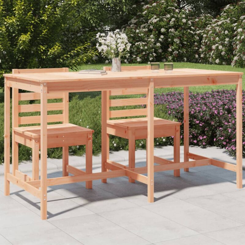 VidaXL Tavolo da Giardino 203,5x90x110 cm in Legno Massello di Douglas