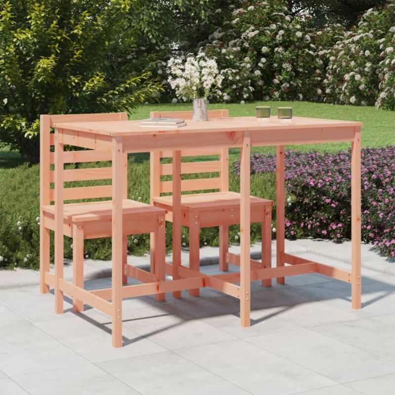 VidaXL Tavolo da Giardino 159,5x82,5x110 cm Legno Massello di Douglas