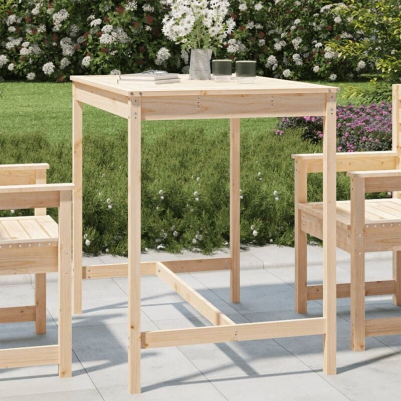 Furniture Limited - Tavolo da Giardino 121x82,5x110 cm in Legno