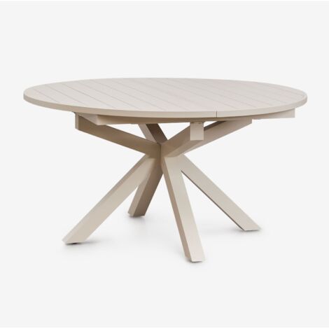 Tavolo da giardino estensibile 145-200x145 cm in alluminio Barces SKLUM