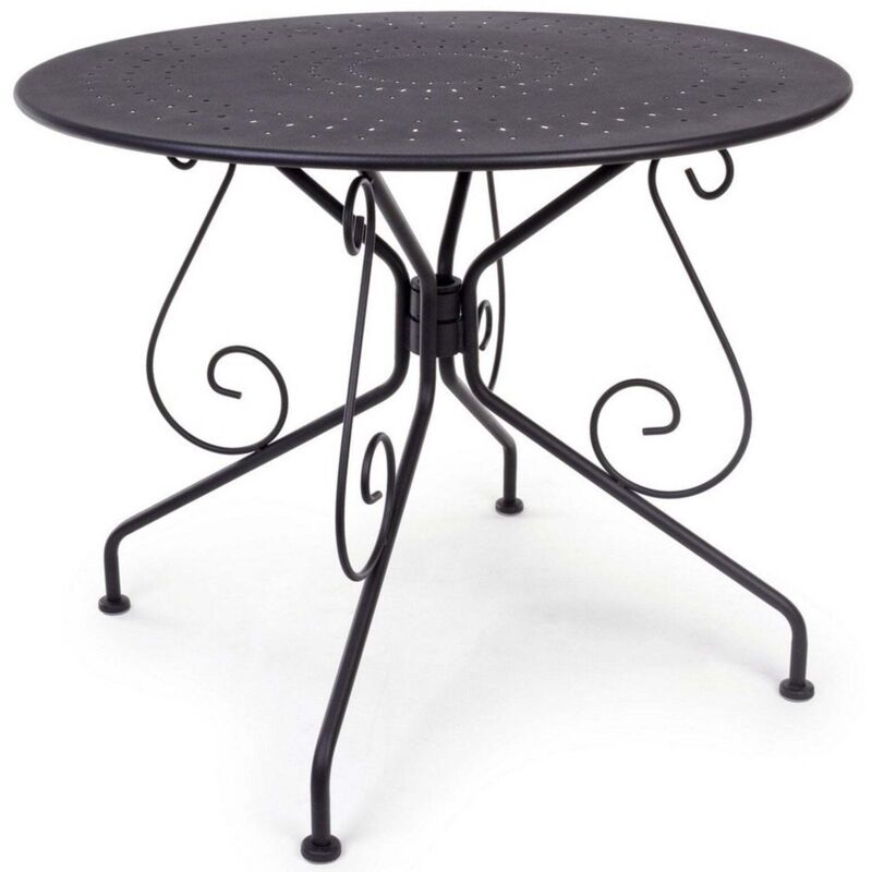 Bizzotto Tavolo Etienne Diametro 90 Centimetri Colore Grigio Scuro