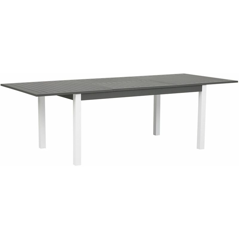 Beliani - Tavolo da Giardino Alluminio Grigio Piano Allungabile 168/248 x 100 cm Pancole