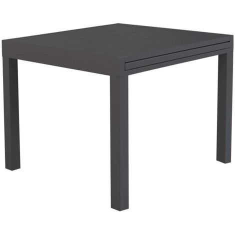Tavolo da giardino in alluminio allungabile 90/180x90x75h cm colore Taupe mod. Hawaii