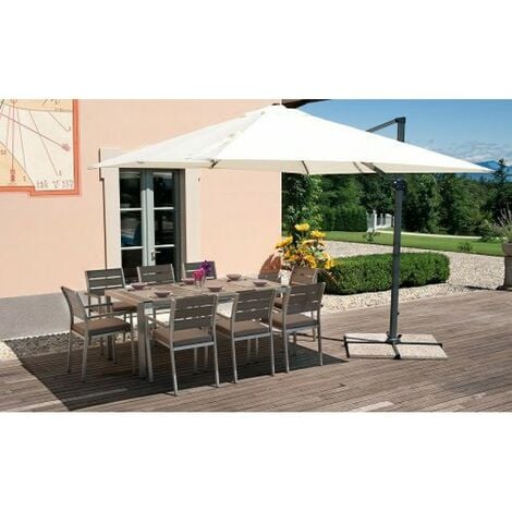 GBSHOP Tavolo da Giardino allungabile in plastica/Resina 180/230 cm +  Omaggio : : Giardino e giardinaggio