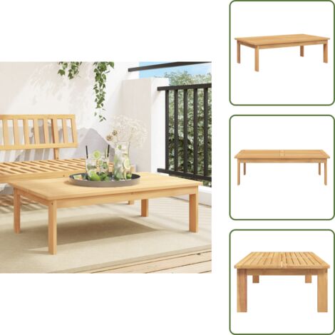 Tavolo da giardino in legno massello - vidaXL Tavolo da Giardino 100x60x30 cm in Legno Massello di Acacia - Tavolo da giardino esterno