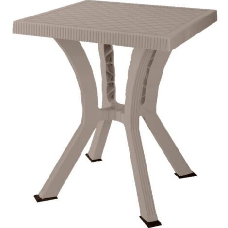 TAVOLO DA GIARDINO IN RESINA MOD. RIGOLETTO COLORE TORTORA MISURA 60X60 CM