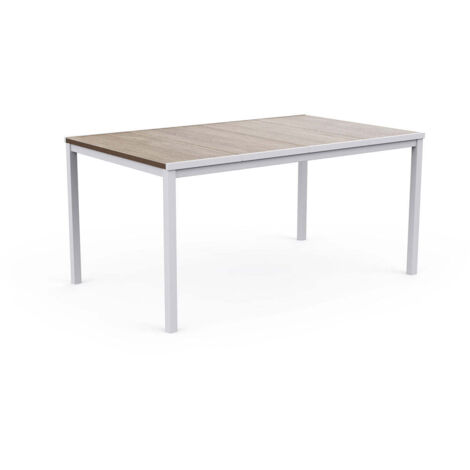 Tavolo da Giardino Keter Porto 159x95x75 cm Deco Coat Piano Effetto Legno Frassino