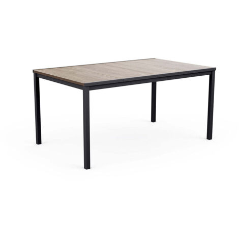 Tavolo da Giardino Keter Porto 159x95x75 cm Deco Coat Piano Effetto Legno Frassino