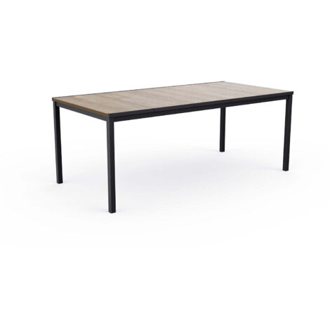 Tavolo da Giardino Keter Porto 200x95x75 cm Deco Coat Piano Effetto Legno Frassino
