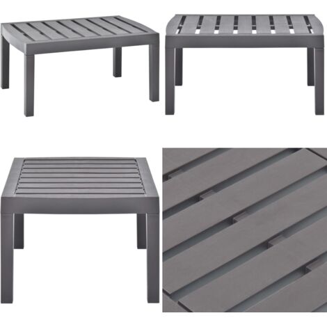 Tavolo da Giardino Moca 78x55x38 cm in Plastica - Tavolo esterno - Tavolo in plastica